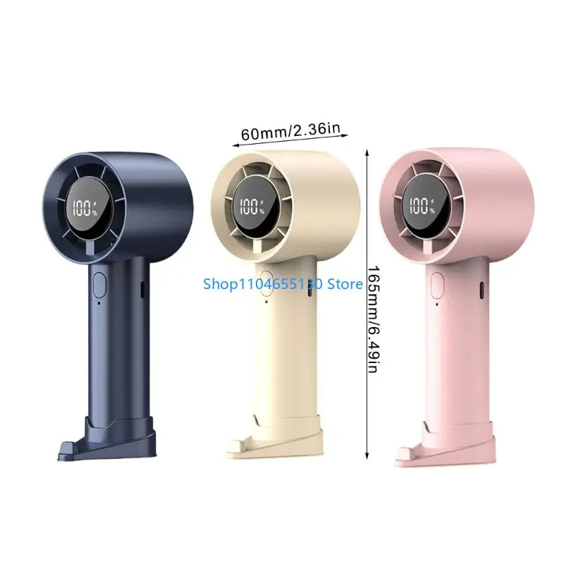 Ventola raffreddamento digitale per ventola per ventola portatile ricaricabile USB per scrivania o l'uso domestico