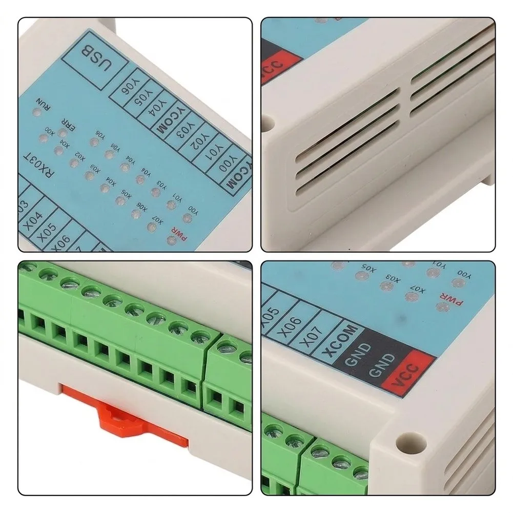 RX03T Programmable Timer Relay for Industrial For PLC Systems USB Port PC Based Upload Simulation Compact ABS Housing DIN Rail
