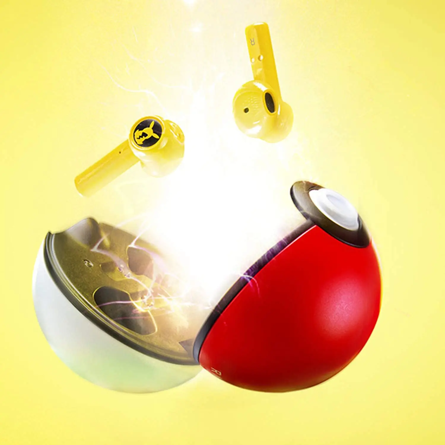 سماعات Razer Pokemon Pikachu سماعات رأس لاسلكية سماعات بلوتوث Tws Touch سماعات أذن للألعاب Pokeball لجميع الهواتف