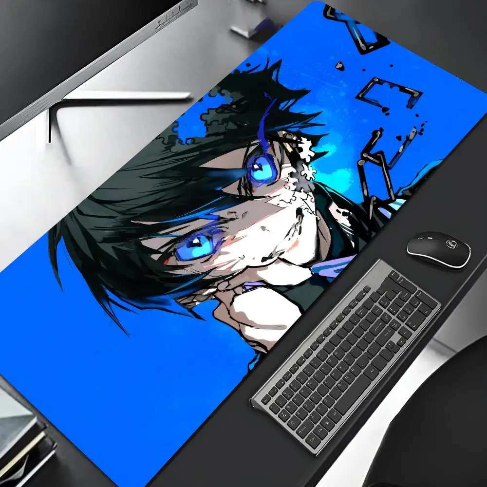 Anime BLUE LOCK Mouse Pad Cartoon Lockedge Large Gaming Pad Computer Gamer Keyboard Mat Desk Mousepad PC Desk Pad