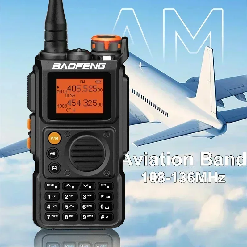 Baofeng Official Store UV-K6 Walkie Talkie Air Band Radio USB-C Charge UHF VHF DTMF FM NOAA Wireless Frequency Two Way Radio