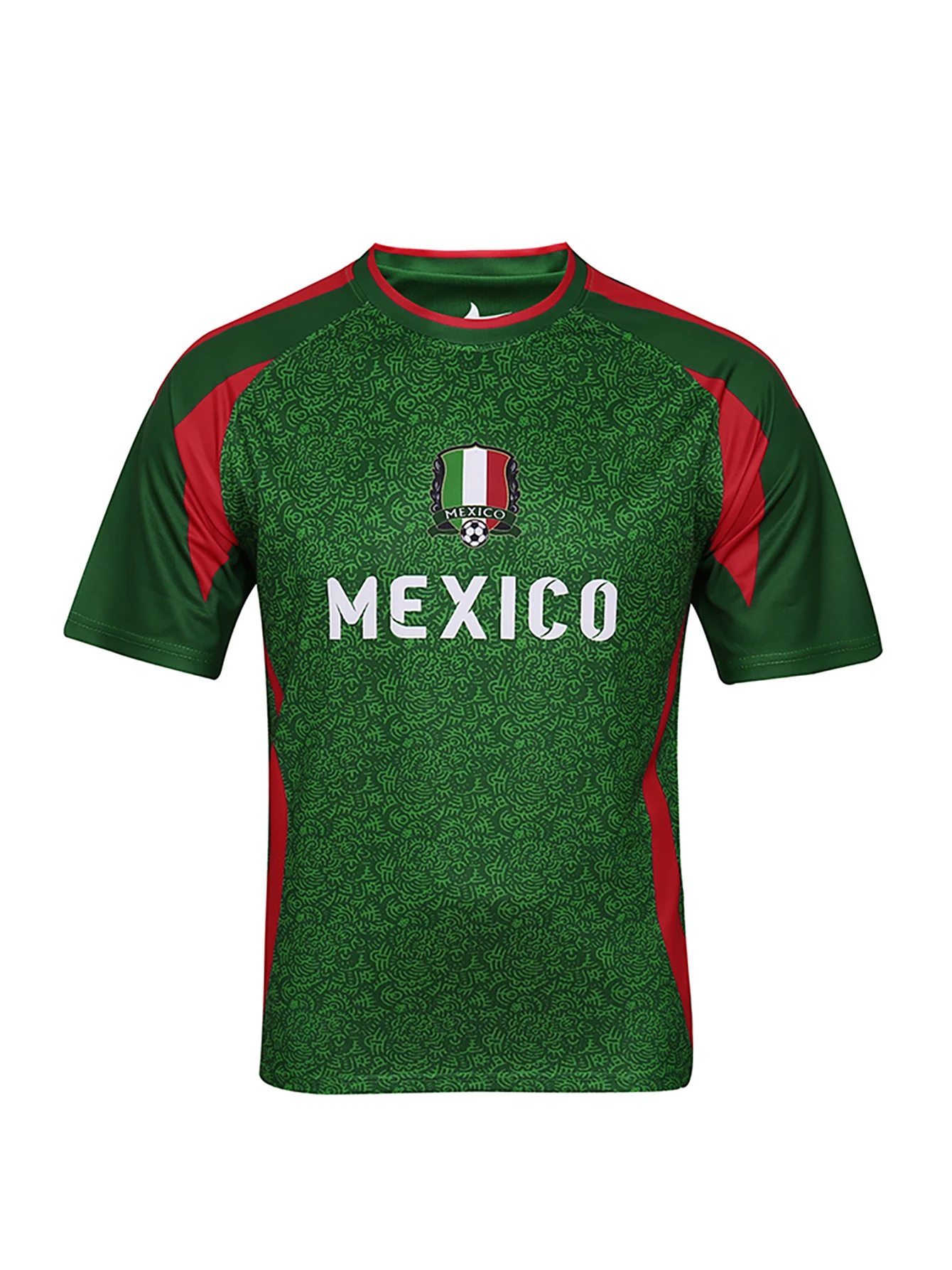 حار بيع Yingruida 100% البوليستر المكسيك لكرة القدم قميص تنفس الرجال قميص غير رسمي جيرسي مروحة المنزل لكرة القدم جيرسي