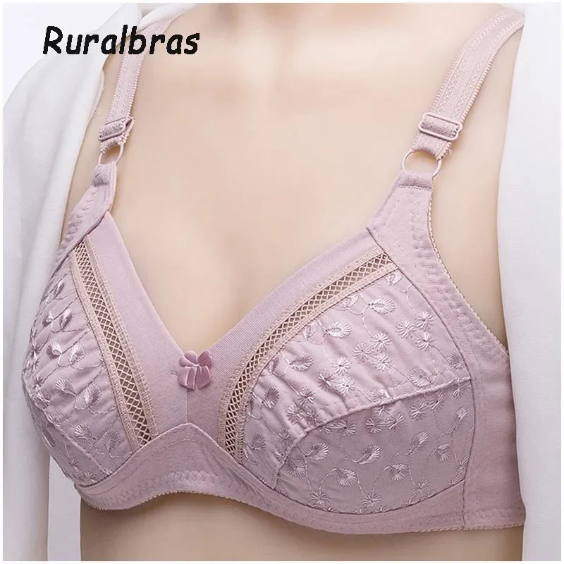 

Wirless Bras For Women push up French noble fashion sexy bras seamless underwear mom lingerie breathable cotton bralette C23