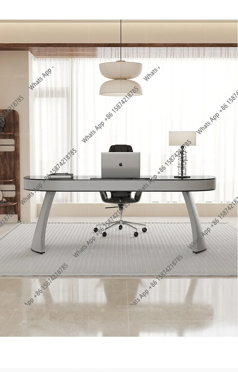 

N67 Итальянский минималистичный дизайнерский высококачественный письменный стол для дома, гостиной, компьютерный стол, офисный стол и стул в комплекте