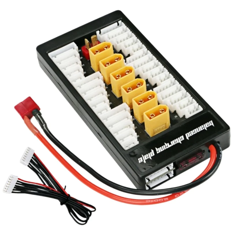 

6 in 1 XT60 Parallel Charging Board 2S-6S Lipo Balance Charger Plate for IMAX B6AC B8 RC Drone Car Boat 30A Fast Safe Charge
