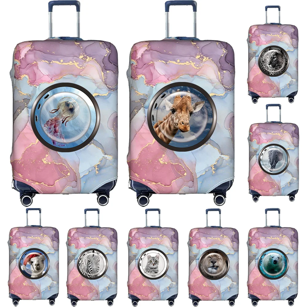 Luggage Cover Stretch Fabric Luggage Protective Covers Dust Cover Anti-Scratch Protective Suitcase Covers Window Pattern Series