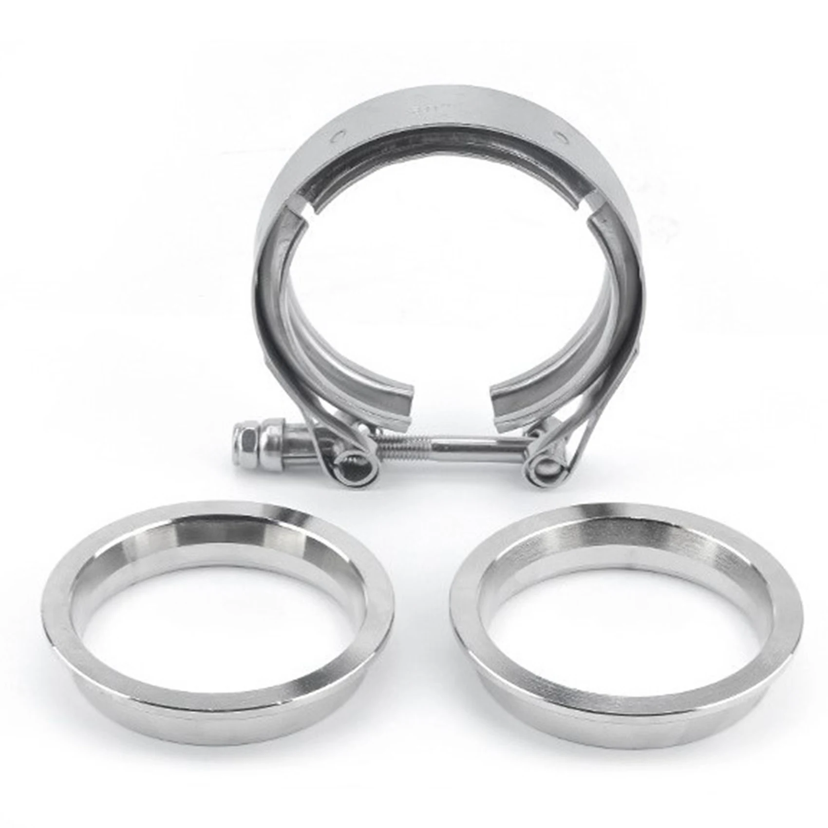 2.5 Inch 63mm Male/Female V-Band Clamp Flange Kit Turbo Downpipe Wastegate V-Band Turbo Exhaust Pipes Car Accessories