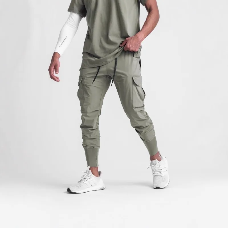 

Men's Sports Casual Trousers Woven Fitness Running Stretch Overalls Drawstring Leggings Sweatpants