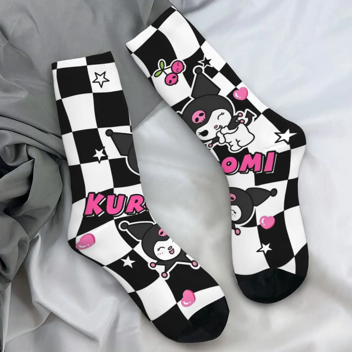 Kuromi Socken Mode Strümpfe Herbst rutsch feste Frauen Männer Socken Qualität Design Kletter socken