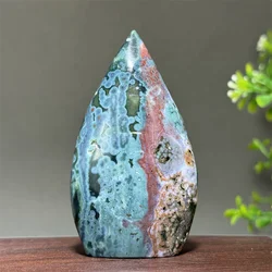 Natural Ggemstone Marine Jasper Free-Form Ornaments Mineral   Quartz Reiki Spiritual Therapy Lucky Energy Home Decoration