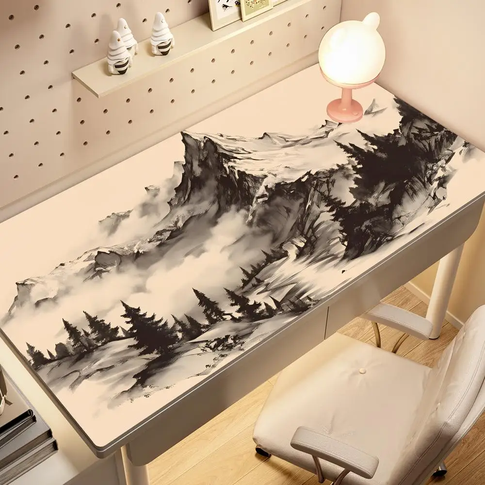 

HYBXAXC Mountain Sketch Mouse Pad XXL Computer Accessories Office Game Table Mats Anti-slip Gaming Keyboard Mousepads Desk Pads