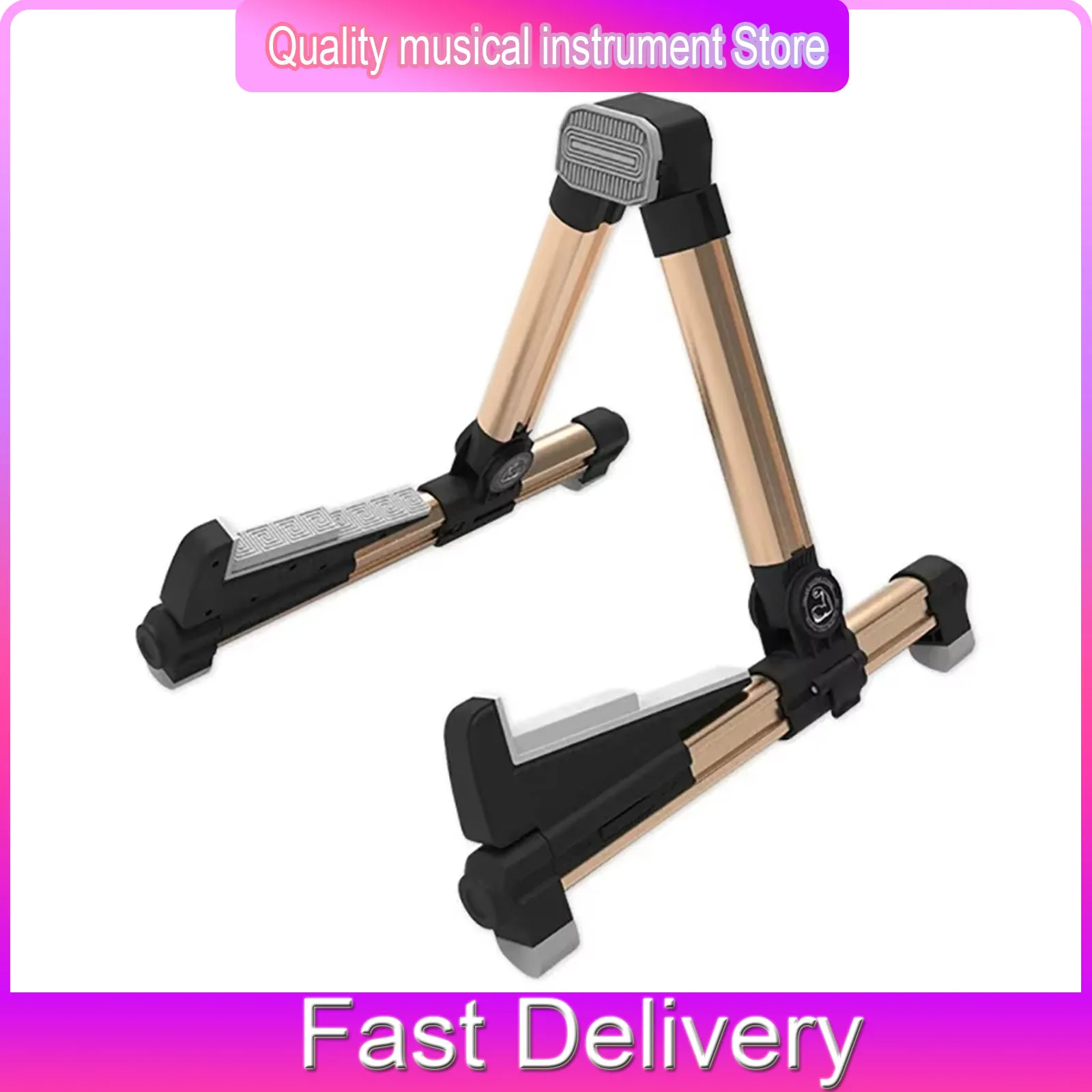 

GALUX GS-200 Universal Guitar Stand Foldable A-Frame Musical Instrument Stand For Acoustic Electric Guitar Ukulele Violin