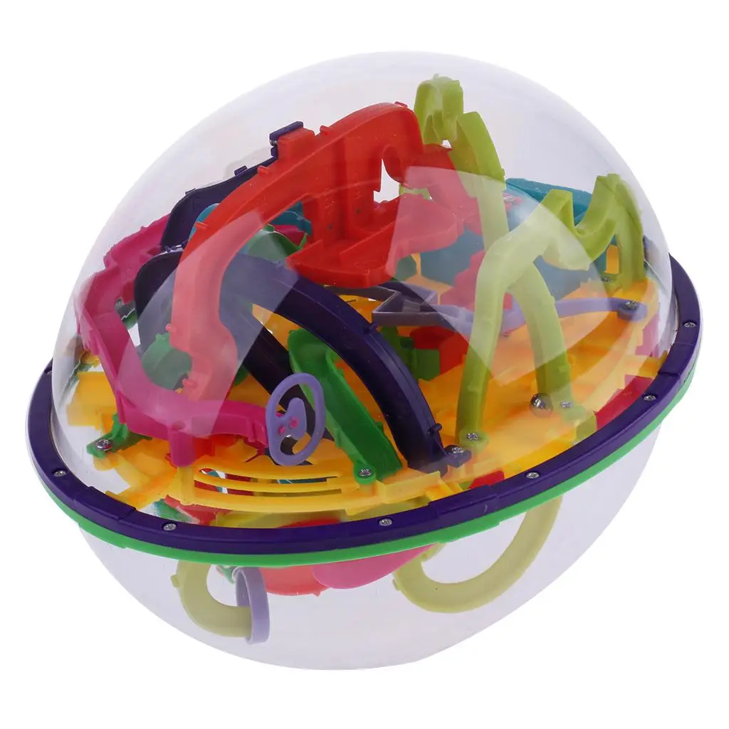 299 단계 3D 마법 미로 공 공 퍼즐 게임 두뇌 티저 게임 어린이 크리스마스 선물