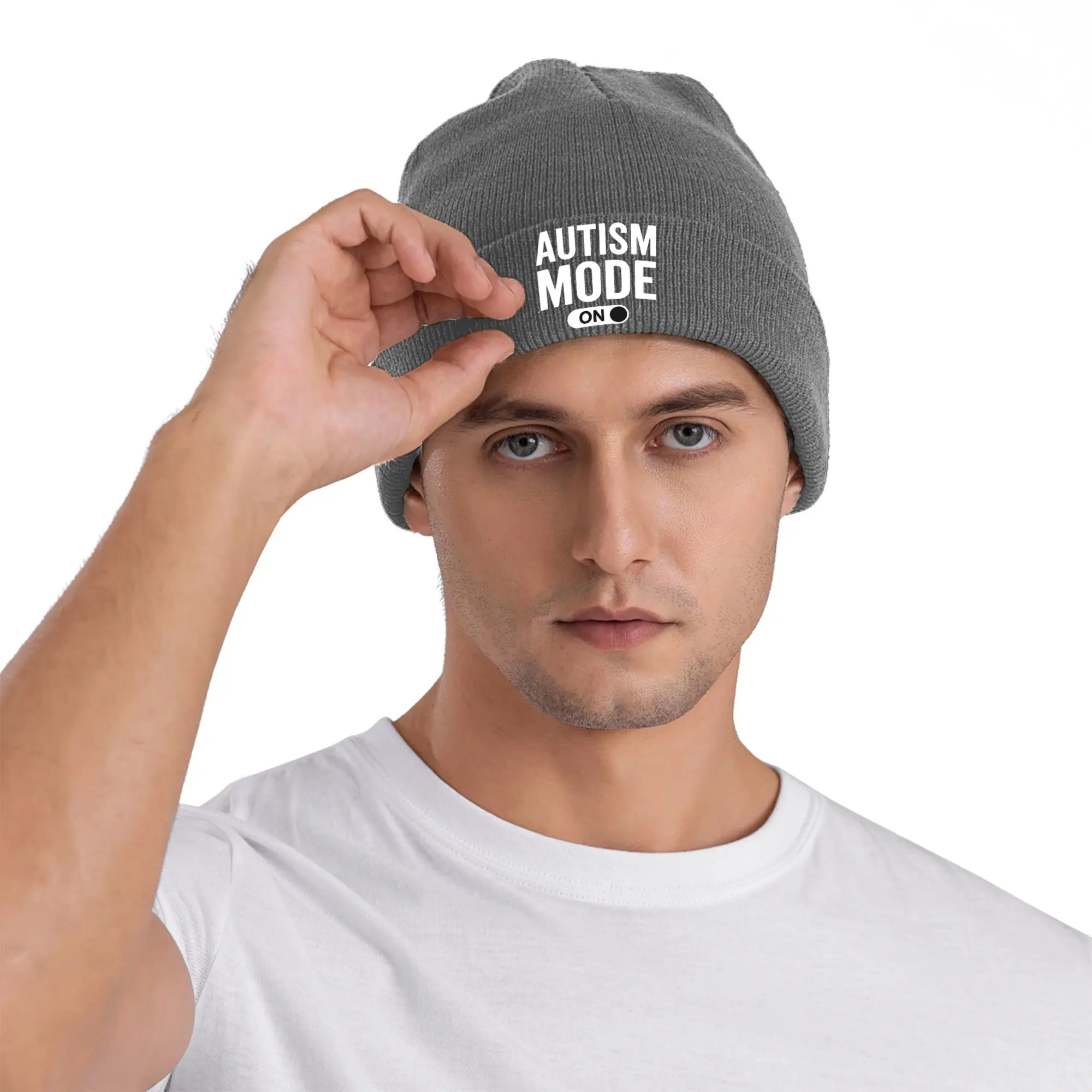 Funny Best Autism Mode Winter Skullies Beanies Hat Warm Autumn Knitted Hats Bonnet Caps for Women Men
