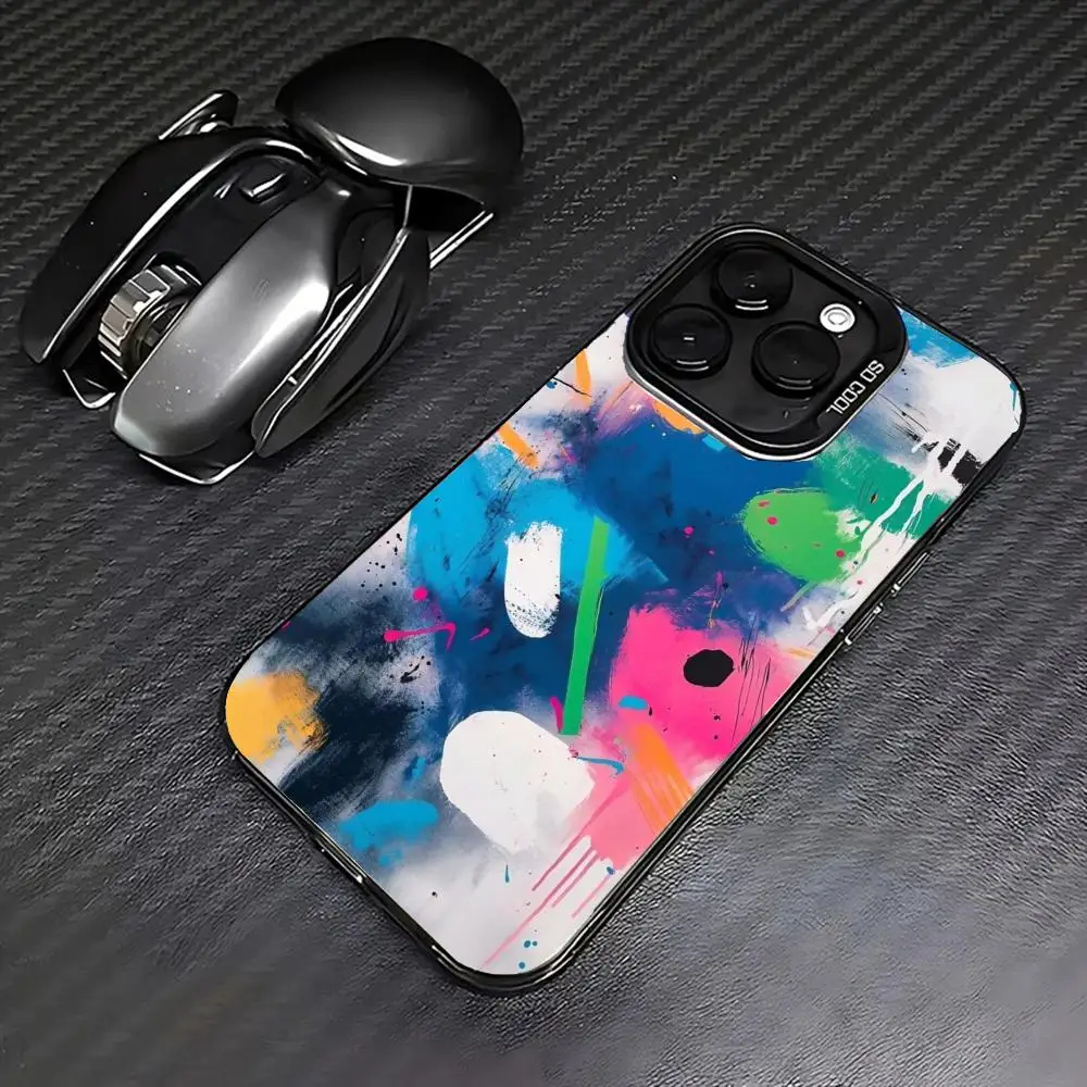 Graffiti art phone case suitable for iPhone 17 16 15 12 11 14 13 Pro Max Mini Plus anti drop and shockproof back cover