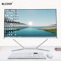 POS Computer Curved Screen All In One PC DDR4 Complete Full Set  Gaming PC Build in CPU  Desktop PC Windows 11 with keyboard