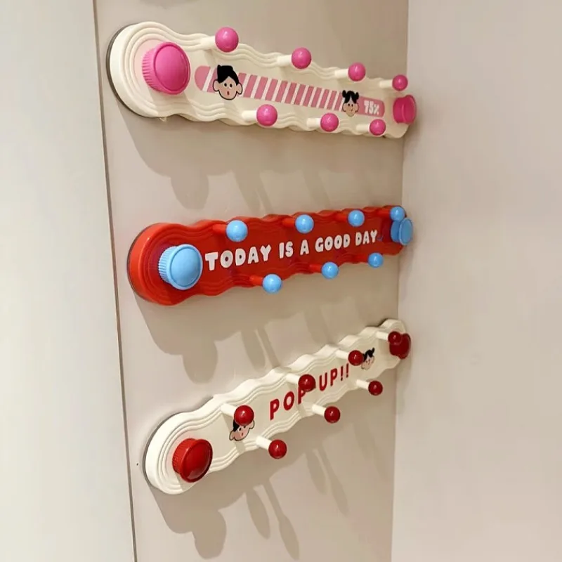 Kawaii موضة قوية شفط كأس السنانير فراغ قابلة لإعادة الاستخدام الباب جدار السنانير الثقيلة خطاف ملابس Traceless خطاف ملابس لطيف