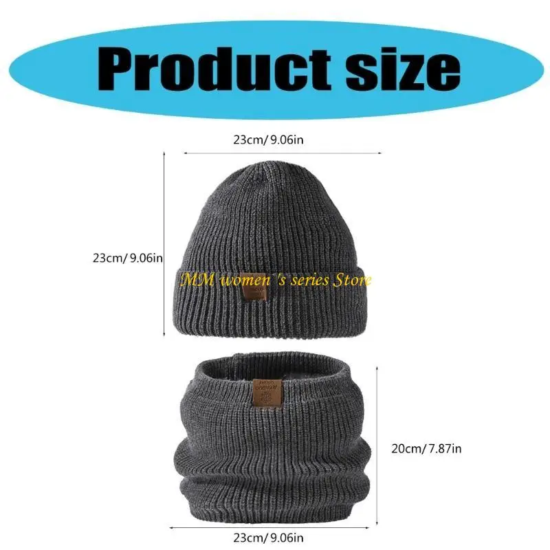Q39C女性のためのネックゲイター付きの二重層のニット帽子