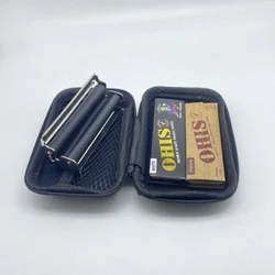 2booklets Natural Unrefined Rolling Paper Filter Tips With Cigarette Rolling Machine and Smoking Bag Kit