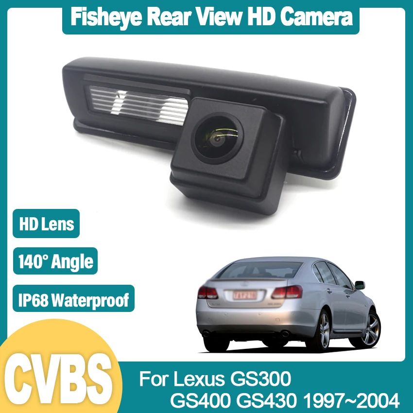 

HD CCD Night Vision 1080P 140° FishEye Vehicle Rear View Parking Camera For Lexus GS300 GS400 GS430 1997~2001 2002 2003 2004