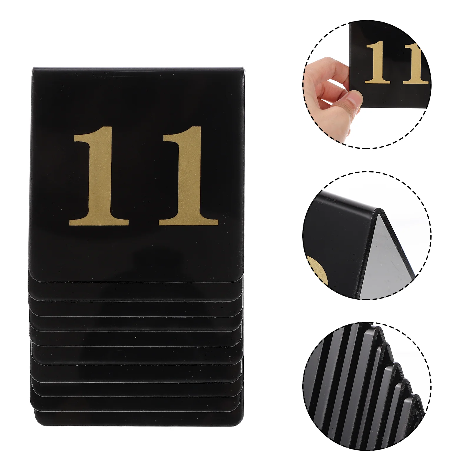 

Acrylic Table Numbers For Wedding Tent Cards Banquets Receptions Double-Sided Digital Table Number Plate For Hotel Banquet