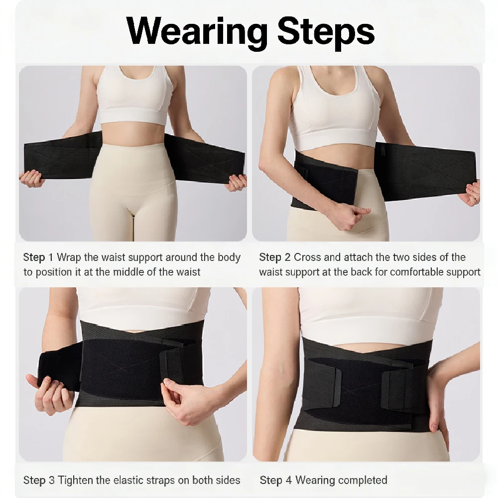1PCS Back Brace for Women Men, 8 Stays Support Brace, Wear for Under Clothes, for Lower Back Pain Relief, Sciatica, Posture,