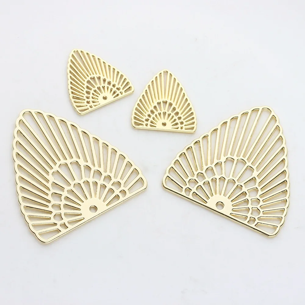 Zinc Alloy  Hollow Exaggerated Hollow Leaves eCharms Linker Connector For DIY Jewelry Earrings Making Finding Accessories