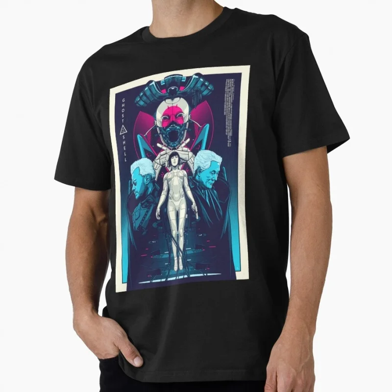 

amazing art work of Ghost In The Shell Anime T Shirt 0507 Cyberpunk Major Motoko Graphic Tee Y2K clothes All size Tops S-6XL