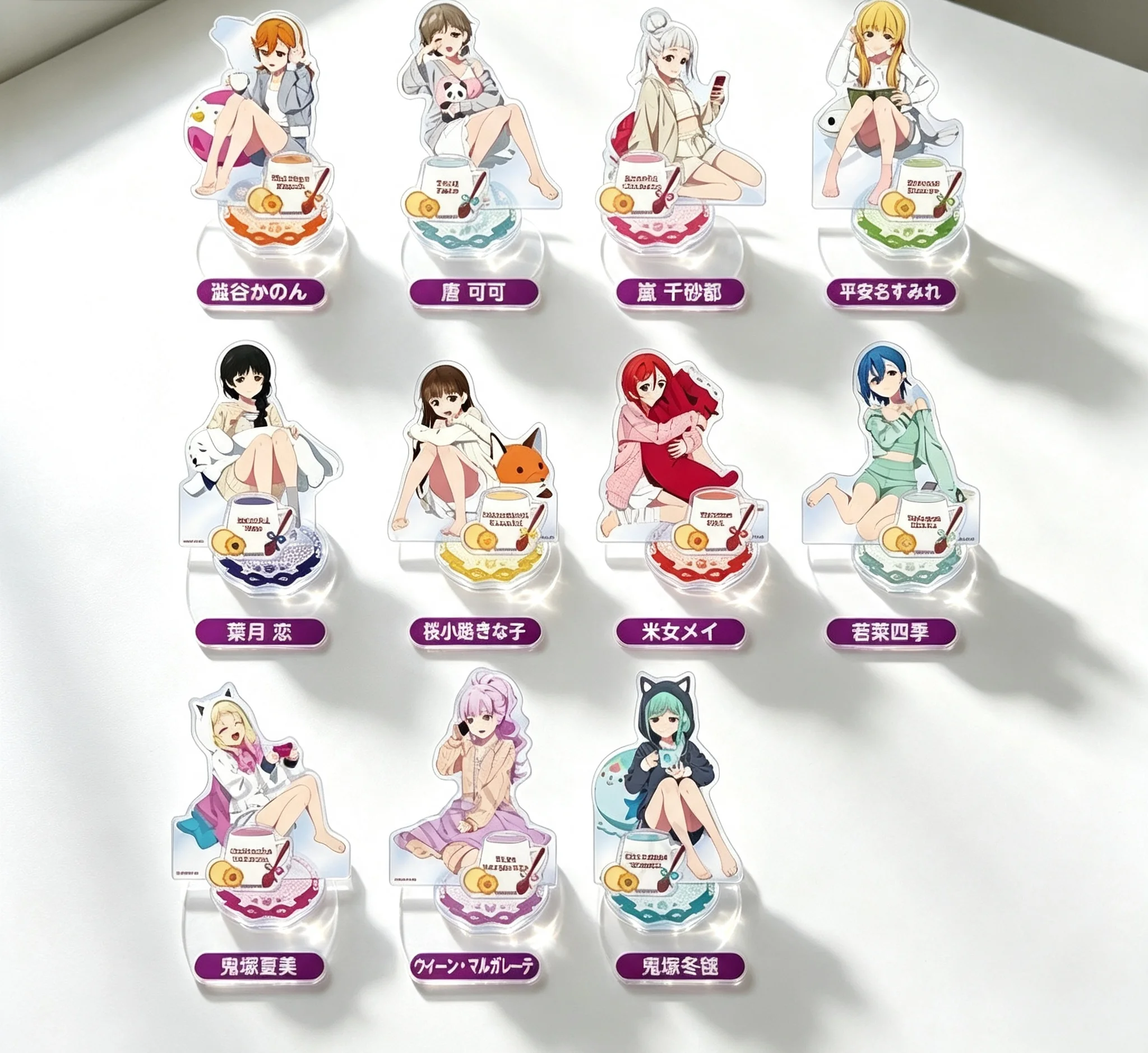 Love Live! Superstar!! Shibuya Kanon Relaxing Night Market Edition Ver Acrylic Stand Model Plate Keychains Desk Decor