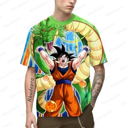 Homens e Mulheres 3D Dragon Ball Z Anime Impressão T-shirt, Top Unisex de Verão, Camisetas de Rua Infantil, Grande, Cosplay, Quente, 2024