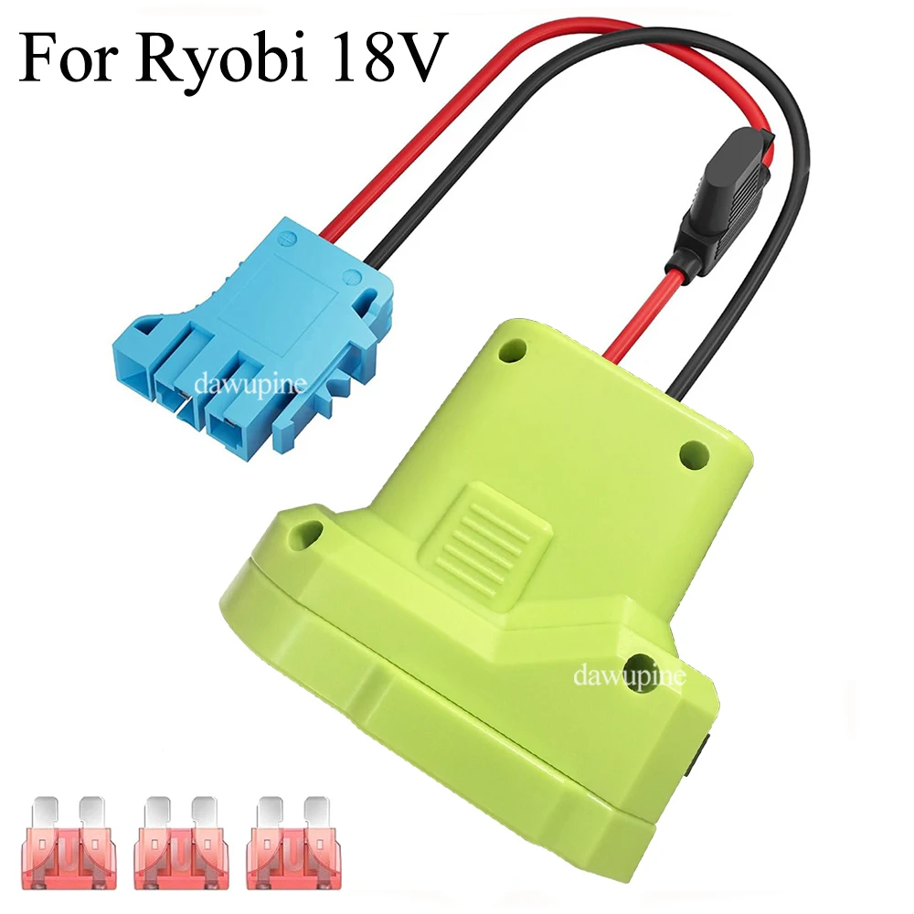 

P108 Разъем жгута проводов Power Wheels DIY Адаптер для Ryobi 18 В литий-ионный аккумулятор для Peg-Perego Kids Ride-on Toys P107 40A Предохранитель