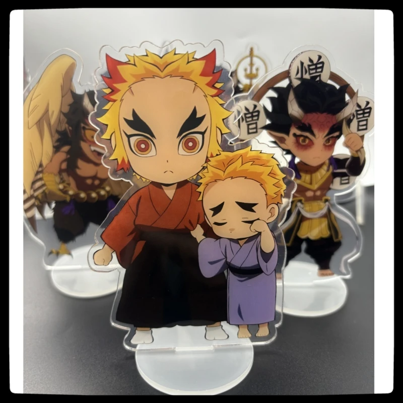 Demon Slayer: Kimetsu no Yaiba Anime Acrylic Stand Cartoon Double Layer Double Sided Desktop Ornament Children's Halloween 12cm