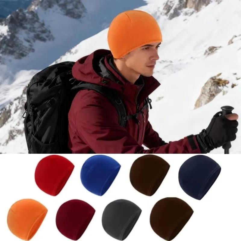 

1/2Pcs Unisex Warm Fleece Fabric Hats Classic Tactical Windproof Outdoor Hiking Accessories Fishing Cycling Hunting Men Caps