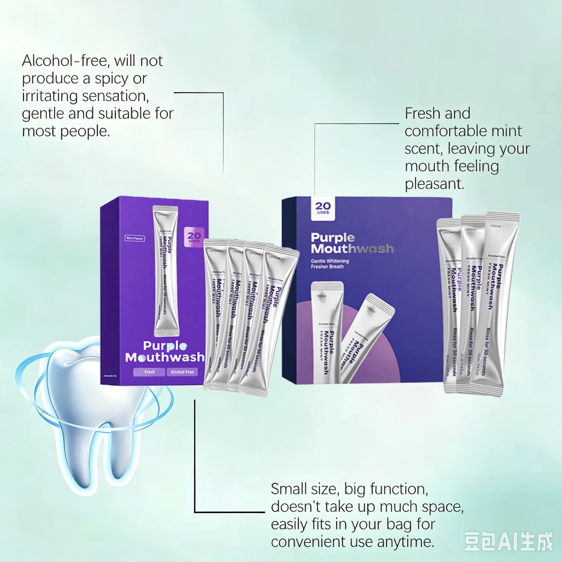 Obat Kumur Ungu Pengoreksi War - Whitening Mouthwash ulasan dan harga
