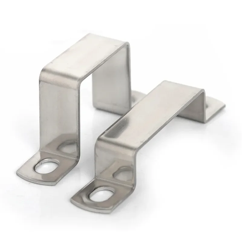 304 Stainless Steel Horseback Saddle Clip Clamp Buckle Throat Hoop Bracket /Thickened Square Rectangular  Tube Card