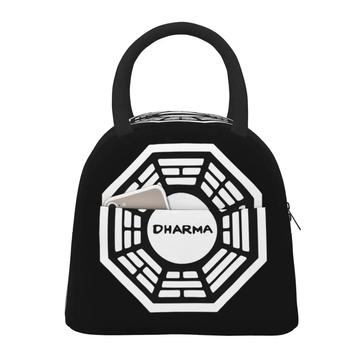 

Dharma Initiative Lunch Bags Insulated Bento Box Portable Lunch Tote Leakproof Picnic Bags Thermal Bag for Woman Girl Travel
