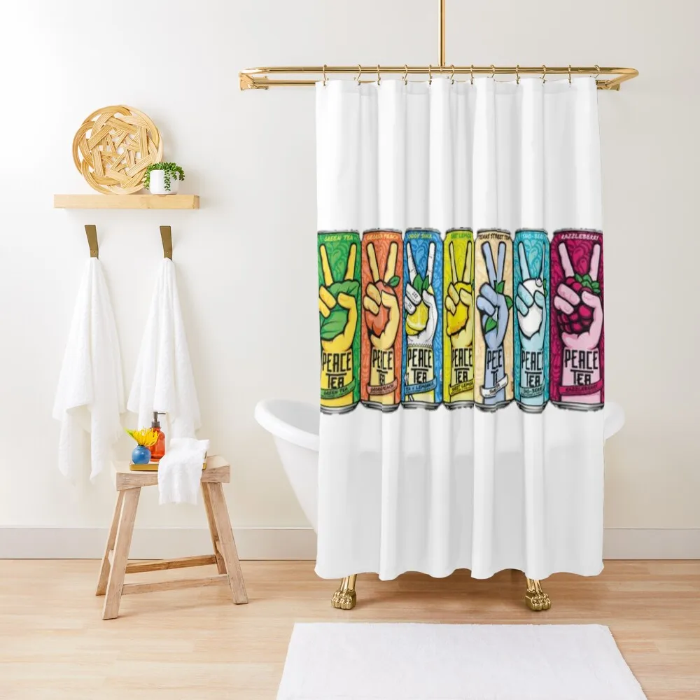 

peace tea Shower Curtain Shower Set For Bathroom Shower Sets For Bathroom Cover Bathroom Curtain