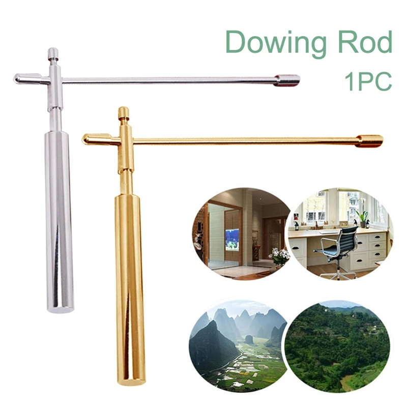 Copper Dragon Seeking Dowsing Rod Outdoor Energy Water Witching Adjustable Detector Handheld Detachable Tool