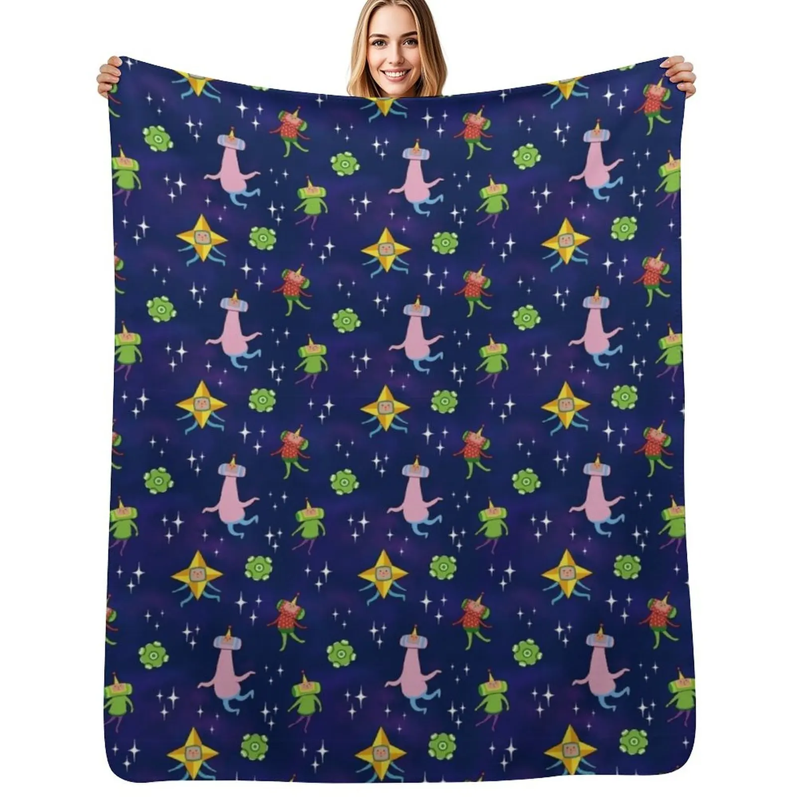 

Katamari Space Pattern Throw Blanket Baby christmas decoration Blankets Sofas Of Decoration Loose Blankets