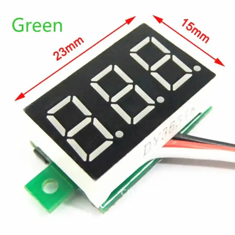 Voltage Meter LED DC Voltmeter 1PC Auto Car Mobile Power 0-30V Digital 0.28 inch Motorcycle Tester Detector 12V Red Green Blue