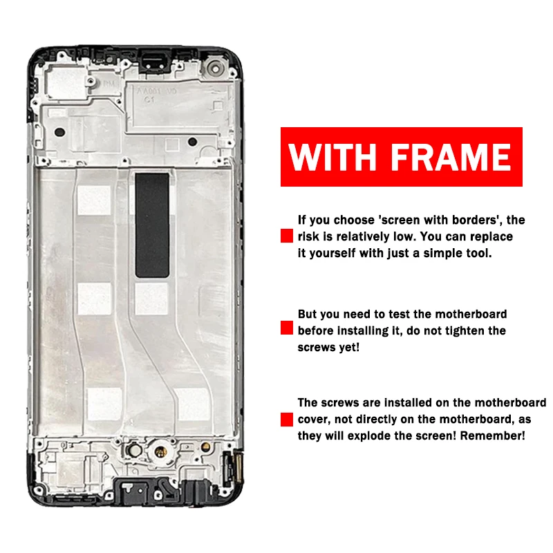 Super AMOLED For Oppo A74 LCD Display For OPPO A74 4G CHP2219 LCD Touch Screen Digitizer Assemby With Frame