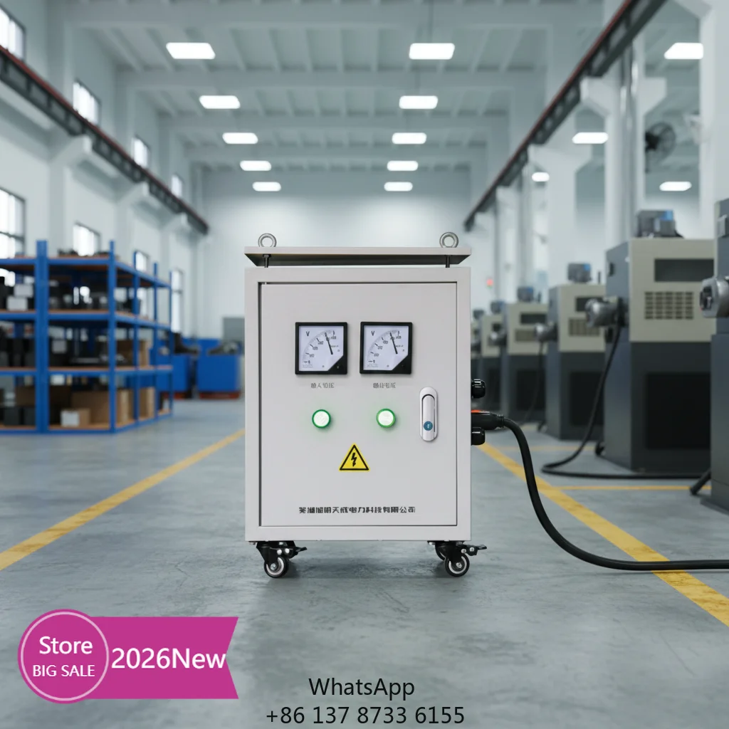 2026 New Certified 100KVA All Copper Three Phase 400V To 230V Industrial Control Transformer