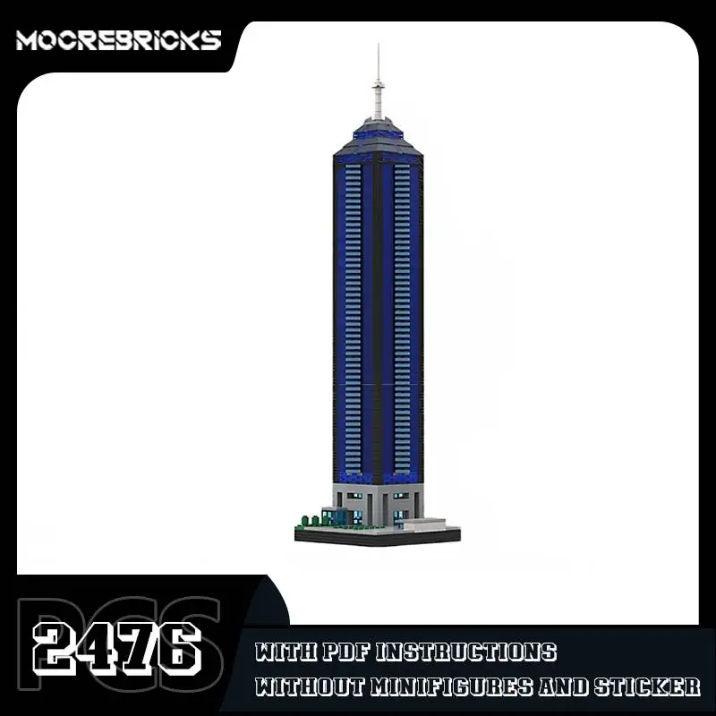 Heißer Verkauf Hong Kong Center Mini Bausteine Set Stadt turm Modell High-Tech-Ziegel Architektur Spielzeug Desktop-Dekoration Geschenk