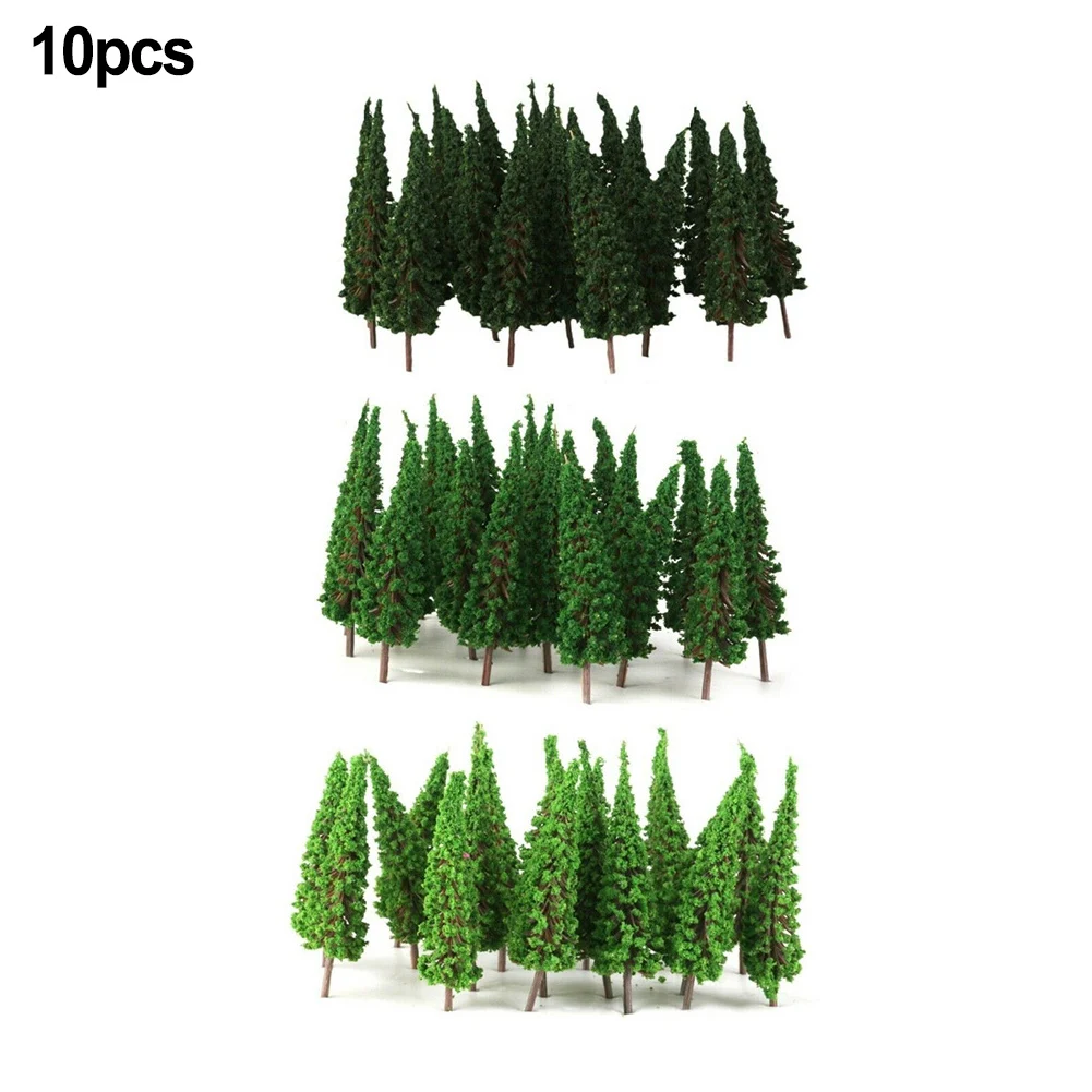 Pine Trees Model Trees 65mm Height Plastic DIY Building Model Landscape Miniature Tree Decor Building Landscape