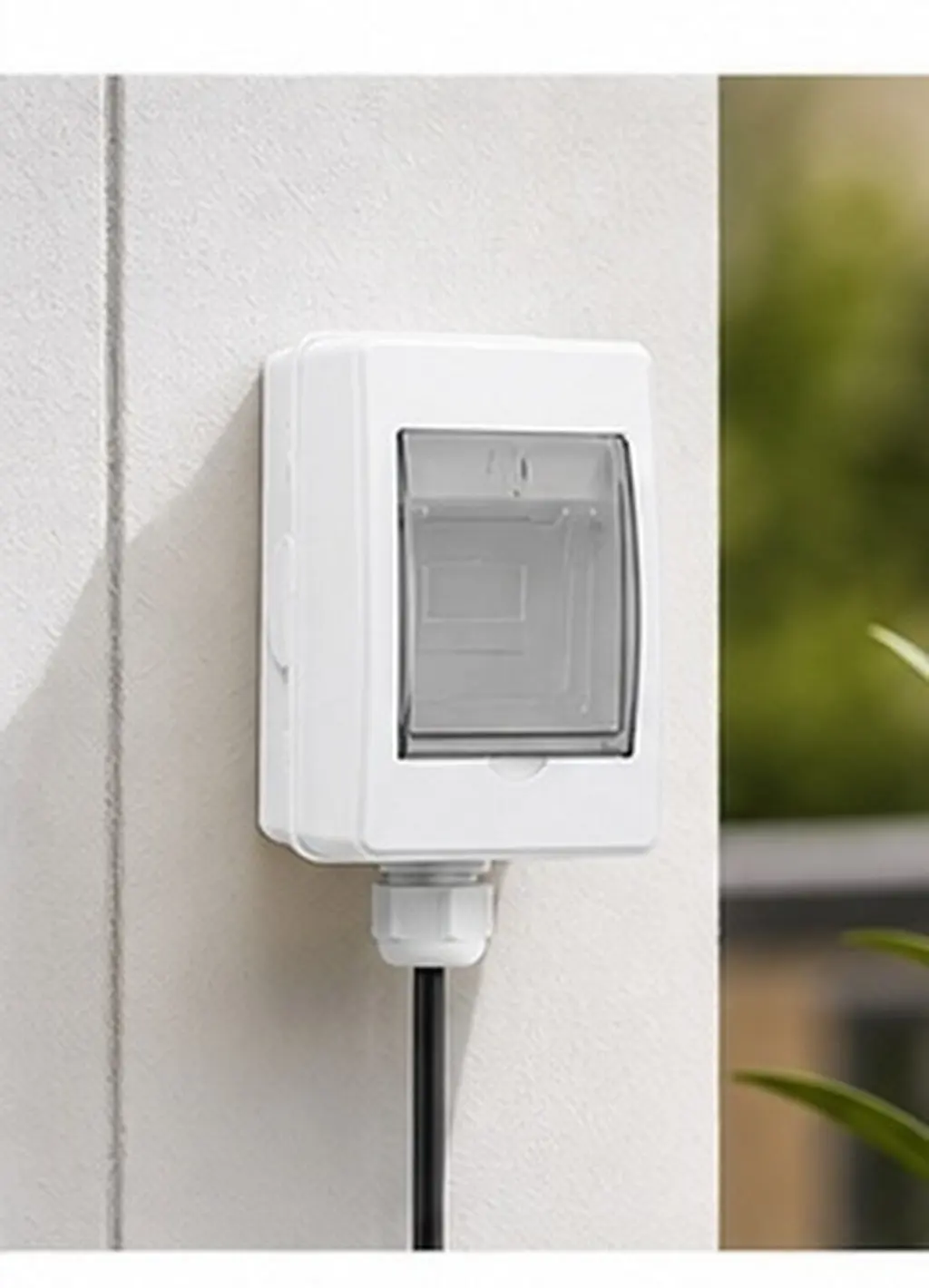 Power Distribution Protection Box – ABS Corrosion-Resistant Indoor/Outdoor Electrical Junction Box with Circuit Breaker Cover