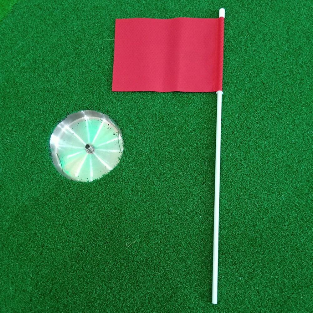 PGM Golf Practice Hole Putting Cup All Direction with Target Flag Stainless Steel Golf Hole Cup Training Aids