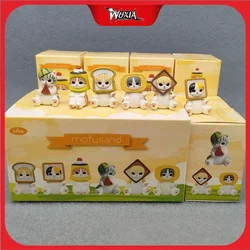 6Pcs Mofuseands Cat Dolls Toast Pandas Cat Cos Cross-Dressing Action Figure Model Toys Home Exhibit Ornaments Birthday Xmas Gift