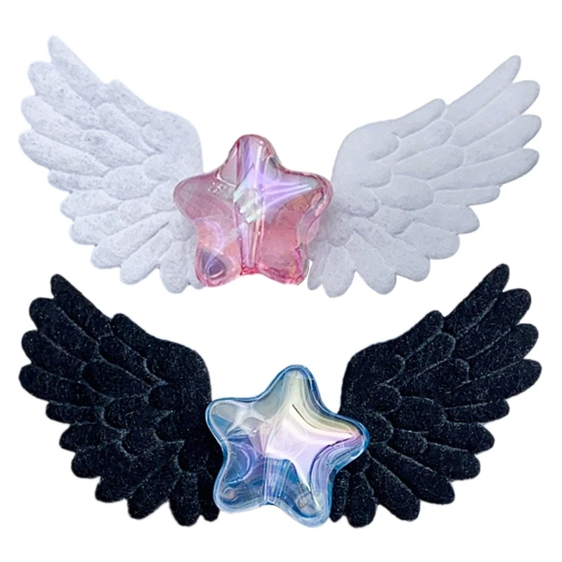 Fashionable Hairpin Wing Hair Clip Star Hairpin Wing Hair Barrette Perfect Hair Accessory Suitable for All Ages