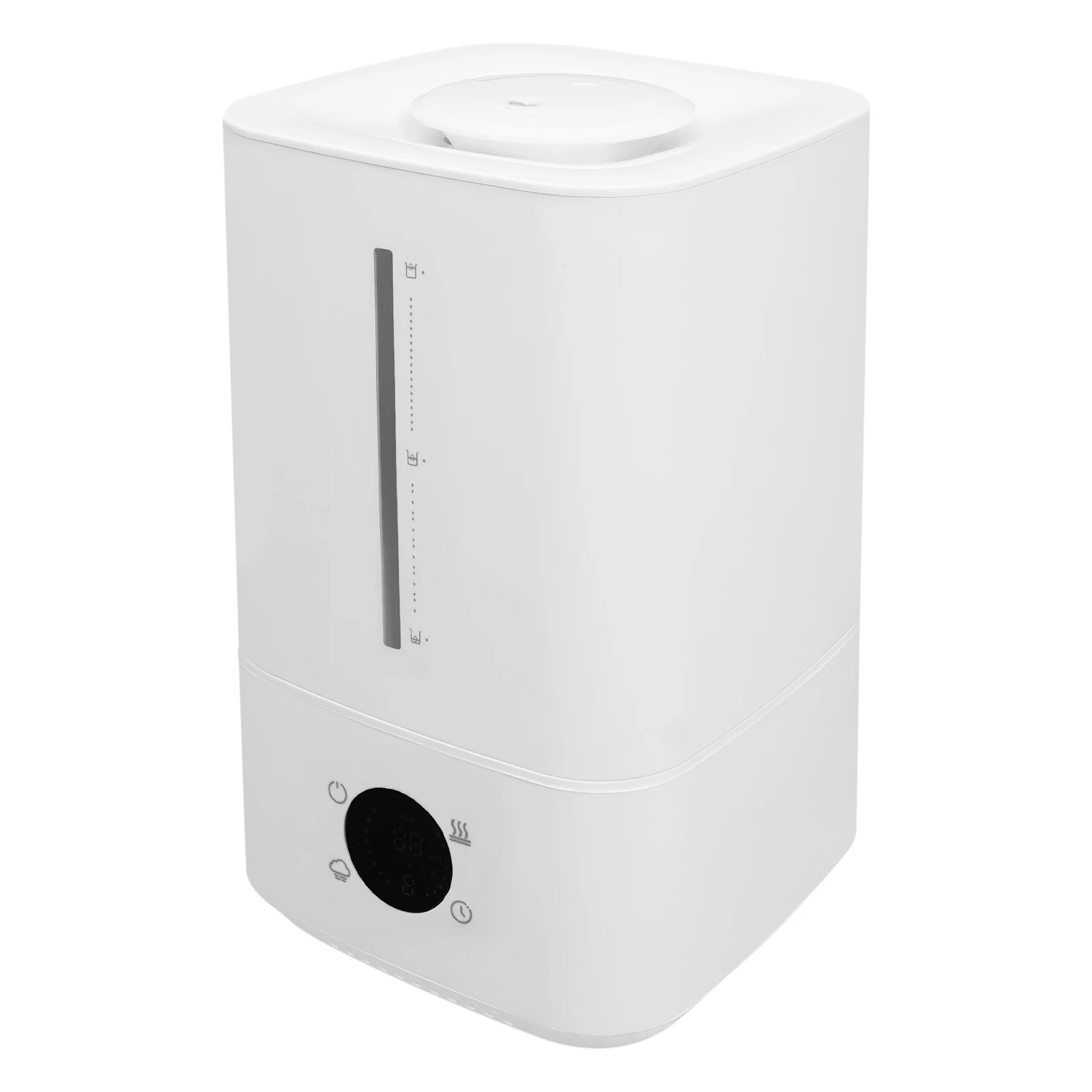 6L Touch Control Humidifier, Hot and Cold Mist Humidifier, 3-Level Adjustable Fog Volume, for Home, Bedroom, Living Room, 25W