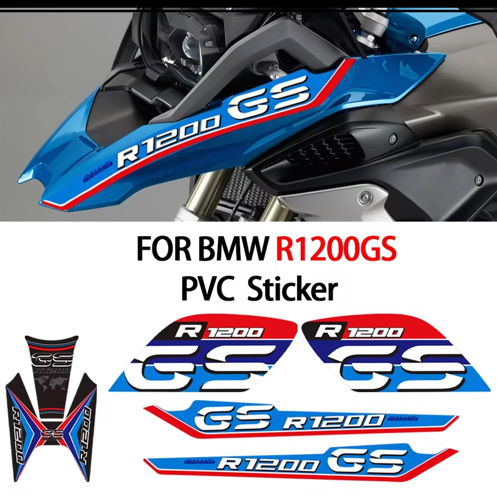 For BMW R1200GS R1200 R 1200 GS LC  Adventure Tank Pad Stickers Rallye Rally Extension Extender Fairing Fende Decal Protection